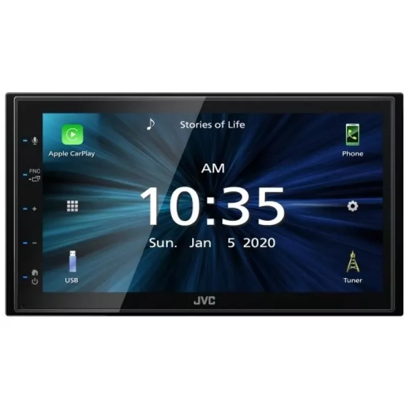 JVC KW-M560BT 6,8-calowy odbiornik multimedialny Bluetooth z 13-pasmowym korektorem, mirroringiem Androida, 3 wyjściami przedwzmacniacza i tylnym USB