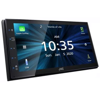 JVC KW-M560BT 6,8-calowy odbiornik multimedialny Bluetooth z 13-pasmowym korektorem, mirroringiem Androida, 3 wyjściami przedwzmacniacza i tylnym USB