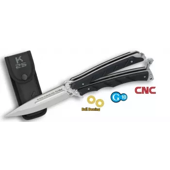 K25 02263 Balisong Nóż Motylkowy Ostrze CNC Łożysko Kulkowe