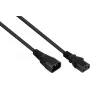 Kabelmeister przedłużacz zasilania C14 do C13, 3m, czarny, 1,00mm², 10A/250V, H05VV-F, złącza proste SK1430-S030