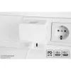 KABELMEISTER Power Strip Cube z 3 gniazdami Schutzkontakt, USB-C 20W PD 3.0 i USB-A 18W, 1.5m, Biały