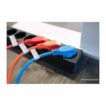 KABELMEISTER Kabel zasilający Schuko na C13 kątowy 0.5m niebieski
