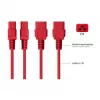 KABELMEISTER SK0190-R018 Kabel zasilający Schuko do IEC C13 1,8m czarny