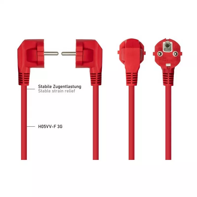 KABELMEISTER SK0190-R018 Kabel zasilający Schuko do IEC C13 1,8m czarny