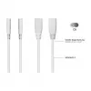 KABELMEISTER SK0877-W003 Przewód rozdzielacz zasilania IEC C8 na 2x IEC C7, 0,3 m, czarny