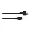 Kabelmeister SK6505-S018 Przewód zasilający AC - wtyczka włoska typu I do IEC C5, czarny, 1,8 m