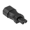 KABELMEISTER SKA-1470S IEC C14 do C7 Power Adapter – 250 V / 2.5 A, Czarny