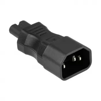 KABELMEISTER SKA-1470S IEC C14 do C7 Power Adapter – 250 V / 2.5 A, Czarny