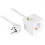 kabelmeister Socket Cube 3 Outlets with USB-C and USB-A, White, 2m