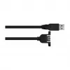 Kabelmeister Kabel Przedłużający USB 2.0, Typ A Męski do Panelowego Typ A Żeńskiego, 1m, Czarny