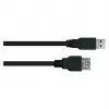 Kabelmeister przedłużacz USB 3.0, wtyk A na gniazdo A, UL, czarny, 0,5 m