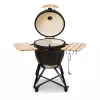 Kamado Bono Grande Ceramic Grill 23″ Charcoal BBQ with Cart, Black
