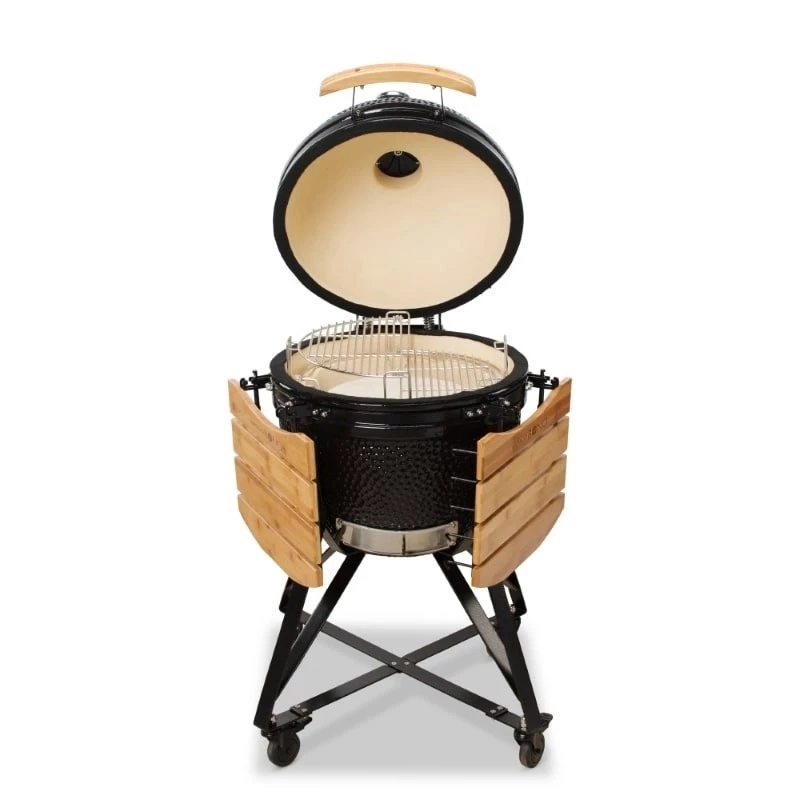KAMADO BONO MEDIA 20 (52CM) Ceramiczny grill węglowy, Połysk czarny