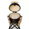 KAMADO BONO MEDIA 20 (52CM) Ceramiczny grill węglowy, Połysk czarny