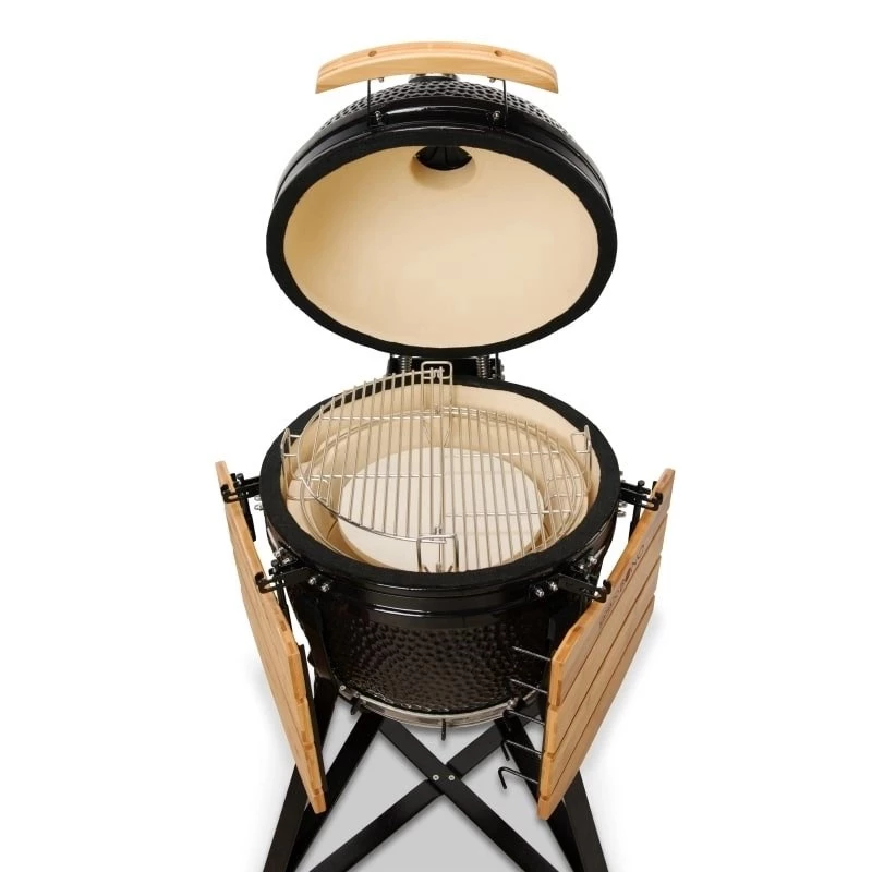 KAMADO BONO MEDIA 20 (52CM) Ceramiczny grill węglowy, Połysk czarny