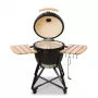 KAMADO BONO MEDIA 20 (52CM) Ceramiczny grill węglowy, Połysk czarny