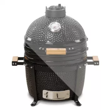 KAMADO BONO MINIMO 15 (40CM) Kamado Grill Ceramiczny, 33 cm Ruszt, Błyszcząca Czerń