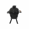 Kamado Bono Picnic Grill ceramiczny 13 cali z wózkiem, na węgiel drzewny, czarny