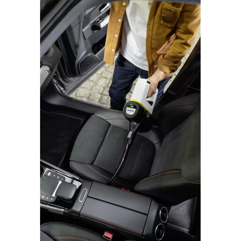 Kärcher VC 4 Cordless myHome Car Odkurzacz bezprzewodowy, bezworkowy, pojemność 0,65 l, biały