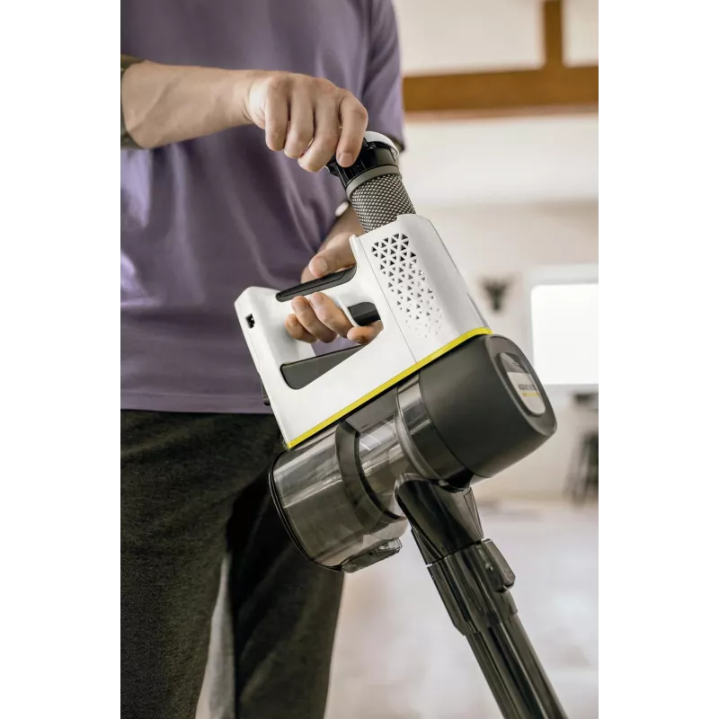 Kärcher VC 4 Cordless myHome Car Odkurzacz bezprzewodowy, bezworkowy, pojemność 0,65 l, biały