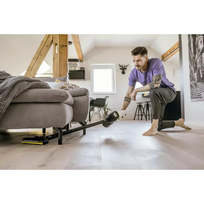 Kärcher VC 4 Cordless myHome Car Odkurzacz bezprzewodowy, bezworkowy, pojemność 0,65 l, biały