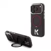 Karl Lagerfeld IML Ring Stand 360 Kameo Metal MagSafe etui do iPhone 18 Pro Max / 17 Pro Max Burgund