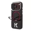 Karl Lagerfeld IML Ring Stand 360 Kameo Metal MagSafe etui do iPhone 18 Pro Max / 17 Pro Max Burgund