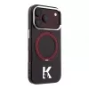 Karl Lagerfeld IML Ring Stand 360 Kameo Metal MagSafe etui do iPhone 18 Pro Max / 17 Pro Max Burgund