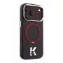 Karl Lagerfeld IML Ring Stand 360 Kameo Metal MagSafe etui do iPhone 18 Pro Max / 17 Pro Max Burgund