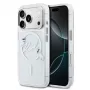 Karl Lagerfeld iPhone 15 Pro MagSafe twarda obudowa przezroczysta z logo Karl Script