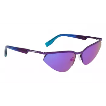 KARL LAGERFELD KL352S6117500 Unisex Prostokątne Okulary Przeciwsłoneczne Czarny/Szary 61mm