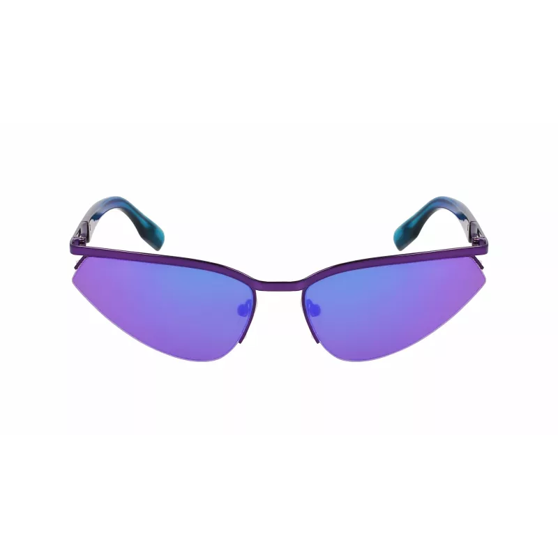 KARL LAGERFELD KL352S6117500 Unisex Prostokątne Okulary Przeciwsłoneczne Czarny/Szary 61mm