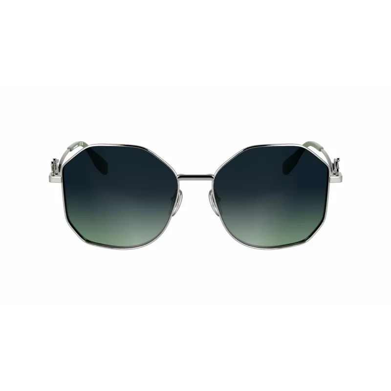 KARL LAGERFELD KL358S-041 Okulary przeciwsłoneczne damskie - czarna oprawka, szare szkła, 57 mm
