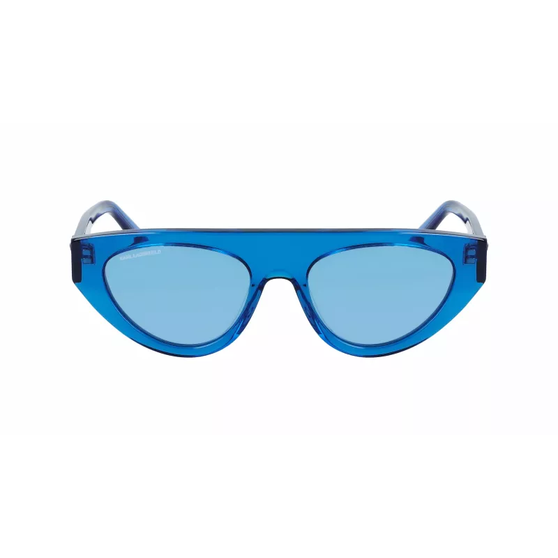 KARL LAGERFELD KL6043S-424 Damskie okulary przeciwsłoneczne Cat Eye Havana Brązowy Gradient 52mm
