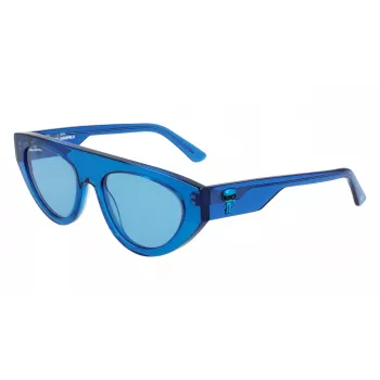 KARL LAGERFELD KL6043S-424 Damskie okulary przeciwsłoneczne Cat Eye Havana Brązowy Gradient 52mm