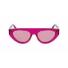 KARL LAGERFELD KL6043S-86 Damskie kwadratowe okulary przeciwsłoneczne z acetatu Czarny/Szary 52mm