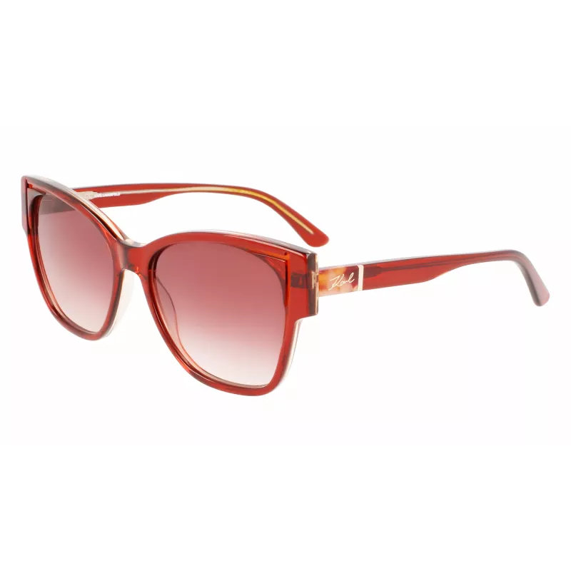 KARL LAGERFELD KL6069S-805 Okulary przeciwsłoneczne damskie Havana Square Acetate 54mm