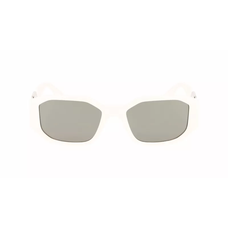 KARL LAGERFELD KL6085S-105 Damskie kwadratowe okulary przeciwsłoneczne z acetatu Czarny/Szary 55/18/140 mm