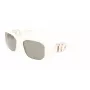 KARL LAGERFELD KL6085S-105 Damskie kwadratowe okulary przeciwsłoneczne z acetatu Czarny/Szary 55/18/140 mm