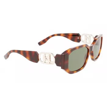KARL LAGERFELD KL6085S-240 Damskie okulary przeciwsłoneczne Cat Eye Havana Brązowy Gradient 55mm