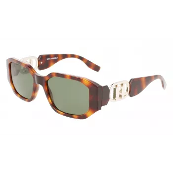 KARL LAGERFELD KL6085S-240 Damskie okulary przeciwsłoneczne Cat Eye Havana Brązowy Gradient 55mm