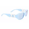 KARL LAGERFELD KL6085S-450 Okulary przeciwsłoneczne damskie Black Smoke Grey 55mm