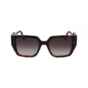 Okulary przeciwsłoneczne KARL LAGERFELD KL6098S-240 dla kobiet, Havana Brown Gradient 52mm