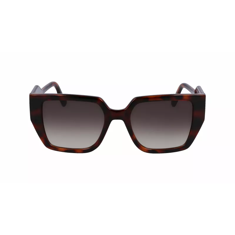 Okulary przeciwsłoneczne KARL LAGERFELD KL6098S-240 dla kobiet, Havana Brown Gradient 52mm