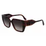 Okulary przeciwsłoneczne KARL LAGERFELD KL6098S-240 dla kobiet, Havana Brown Gradient 52mm