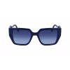 KARL LAGERFELD KL6098S-400 Okulary przeciwsłoneczne damskie, ciemnoniebieska oprawka, szare gradientowe szkła, 52mm