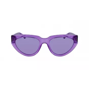 KARL LAGERFELD KL6100S-516 Okulary przeciwsłoneczne damskie - Oprawka acetatowa, szare soczewki, 54mm