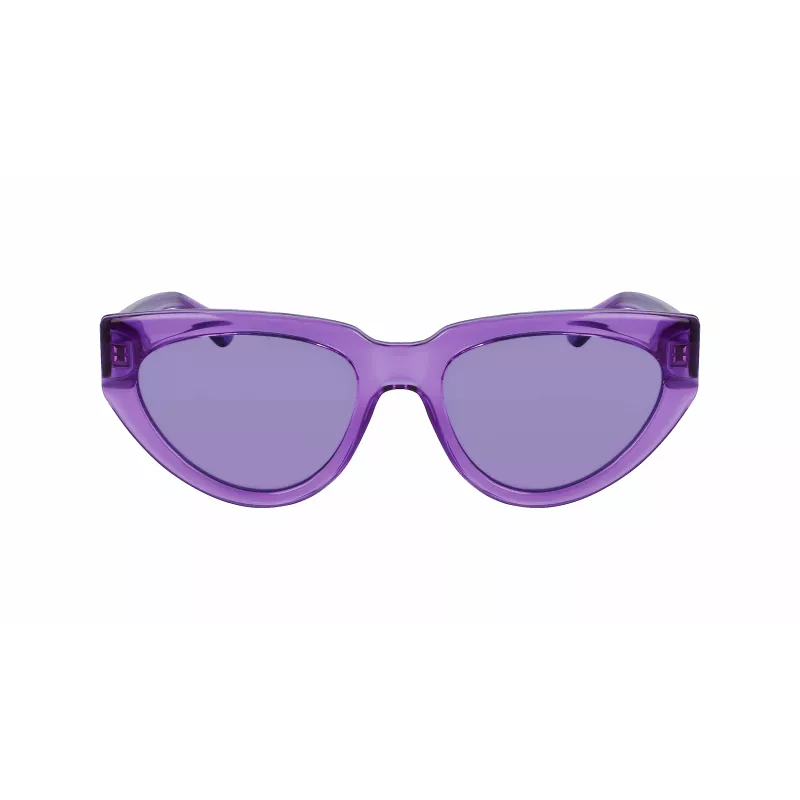 KARL LAGERFELD KL6100S-516 Okulary przeciwsłoneczne damskie - Oprawka acetatowa, szare soczewki, 54mm