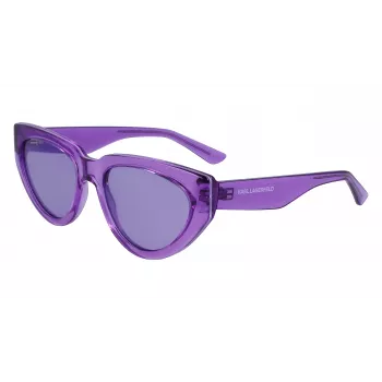 KARL LAGERFELD KL6100S-516 Okulary przeciwsłoneczne damskie - Oprawka acetatowa, szare soczewki, 54mm
