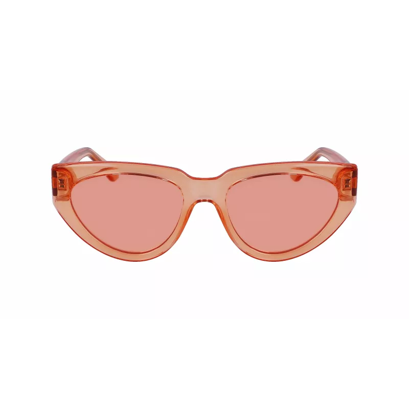 KARL LAGERFELD KL6100S-800 Damskie prostokątne okulary przeciwsłoneczne z acetatu Havana Brown Gradient 54/19/140 mm